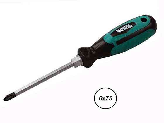 Викрутка хрестова PH0x75 45-8075 ТМ MASTER TOOL Київ