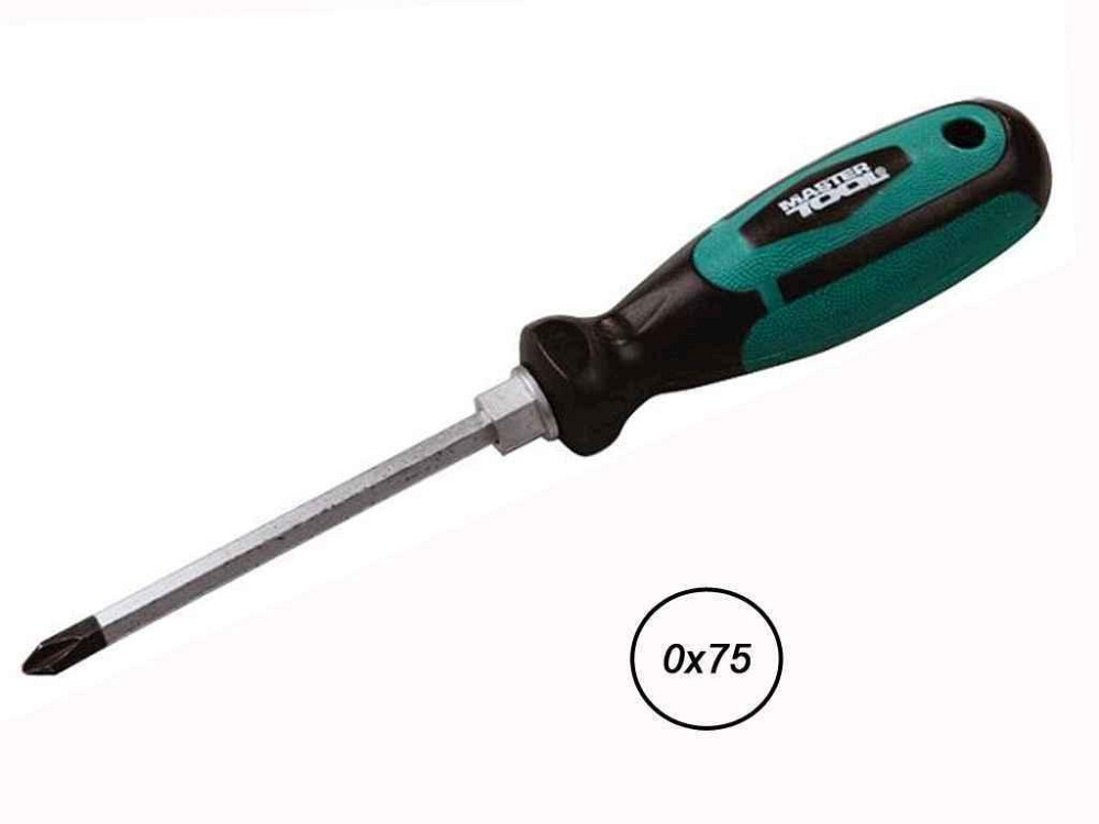 Викрутка хрестова PH0x75 45-8075 ТМ MASTER TOOL Київ - фото 1