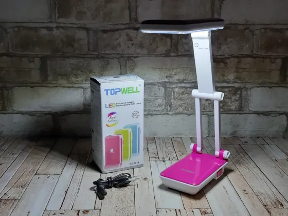 Настольная LED-лампа 5387 на батарейках, портативная, с гибкой ножкой, для чтения и работы, без пров Киев