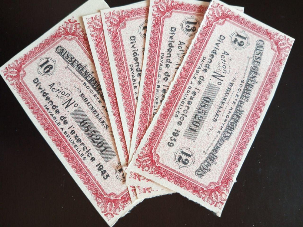 Купон облігації 1939 г Акції. (44) Полтава - фото 1