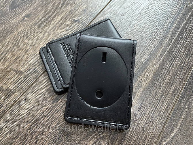 Кожаная обложка НПУ (национальная полициия) под жетон на два отделения PS Leather Киев - изображение 6