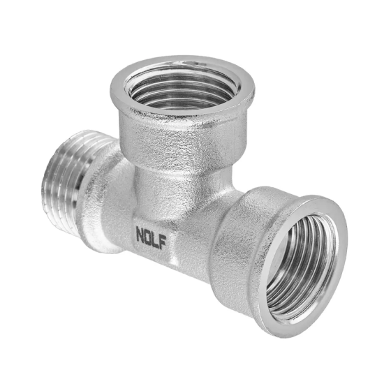 Трійник Nolf NFC.T06FFM-N-1/2''FFM нікельований (NF3097) Київ
