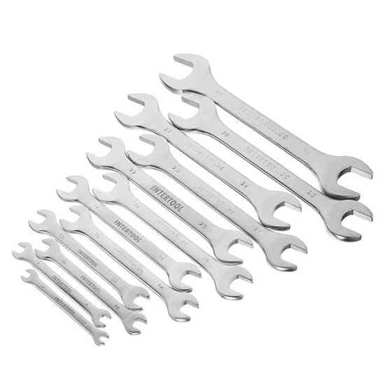 Набір ріжкових ключів INTERTOOL 6-32 мм - надійний набір інструменту Львів