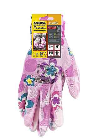 MASTERTOOL Рукавички безшовні трикотажні MASTERTOOL "Фіалка" з поліуретановим покриттям долоні Коломия