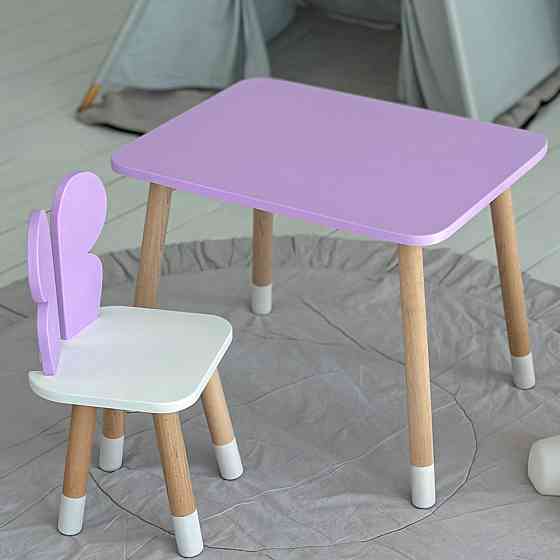 Дитячий стільчик метелик 26.5х26х25см, стілець у дитячу кімнату до 7 років, білий Київ