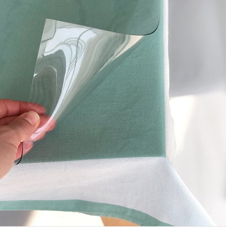 Мягкое стекло Прозрачная силиконовая скатерть на стол Soft Glass Защита для мебели 1.9х1.0м (толщина 1.5мм) Винница - изображение 7