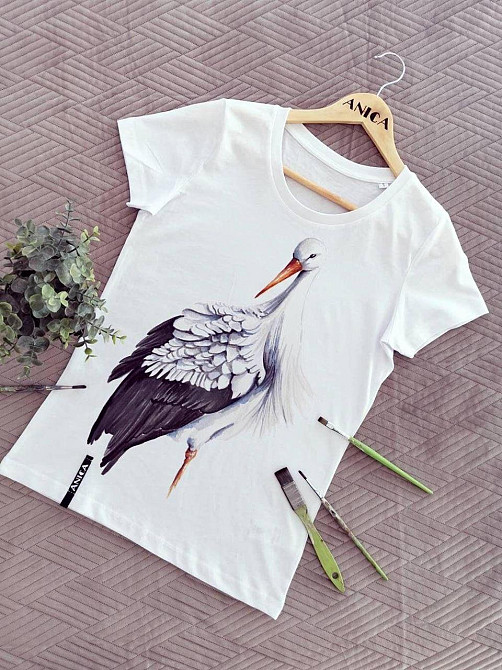 Футболка женская с принтом  42 Белая 2664082089 Днепр - изображение 1