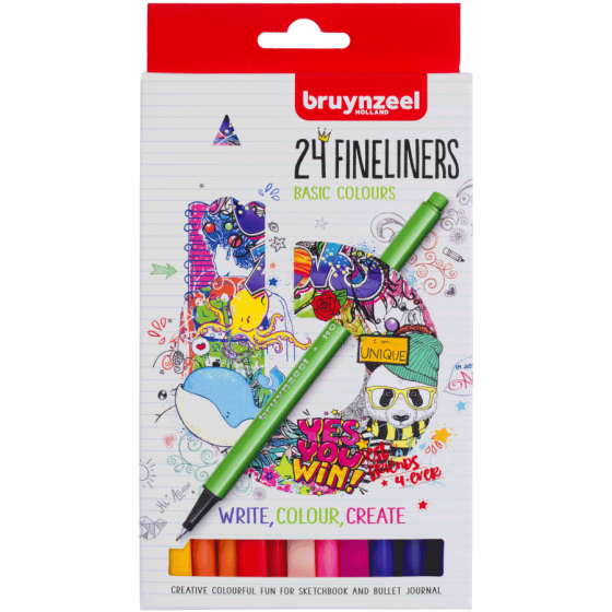 Набір лінерів FINELINER 24кол Bruynzeel Київ
