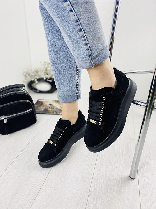 Abbi Кросівки жіночі ABBI 7974-01 чорні (весна-осінь, замша натуральна) (2696) 36-40 Коломия - фото 7