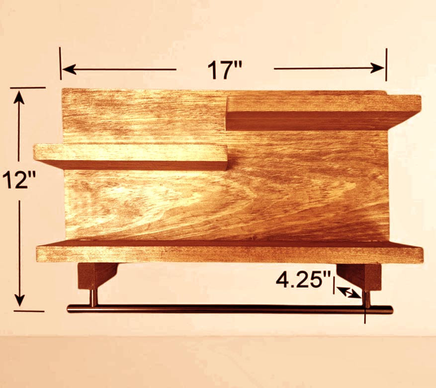 Полиця для ванної "Гримен" сієна Миколаїв - фото 1