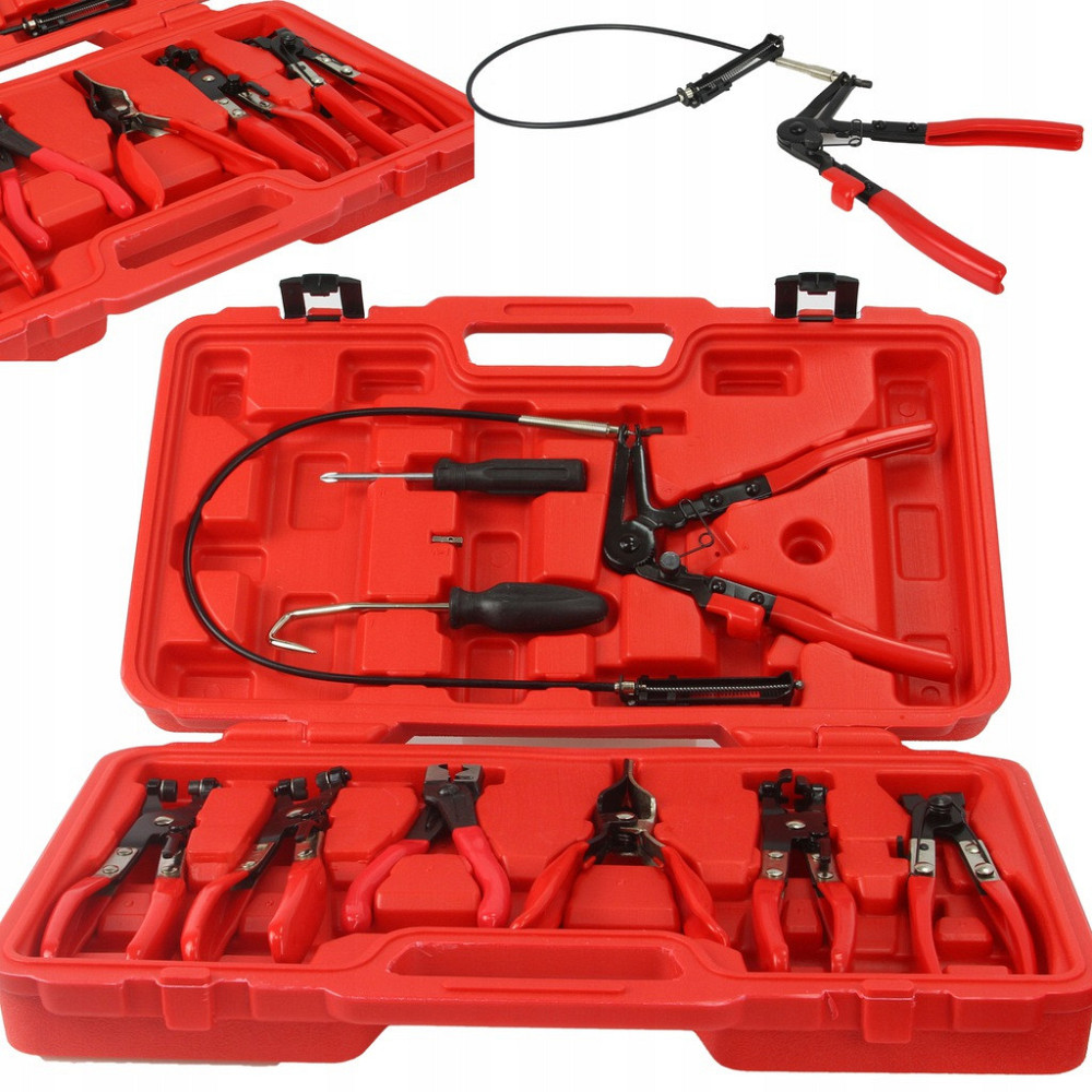 Универсальный Набор клещей для снятия хомутов 9 штук в кейсе Mar-Pol (M49545) Нововолынск - изображение 1