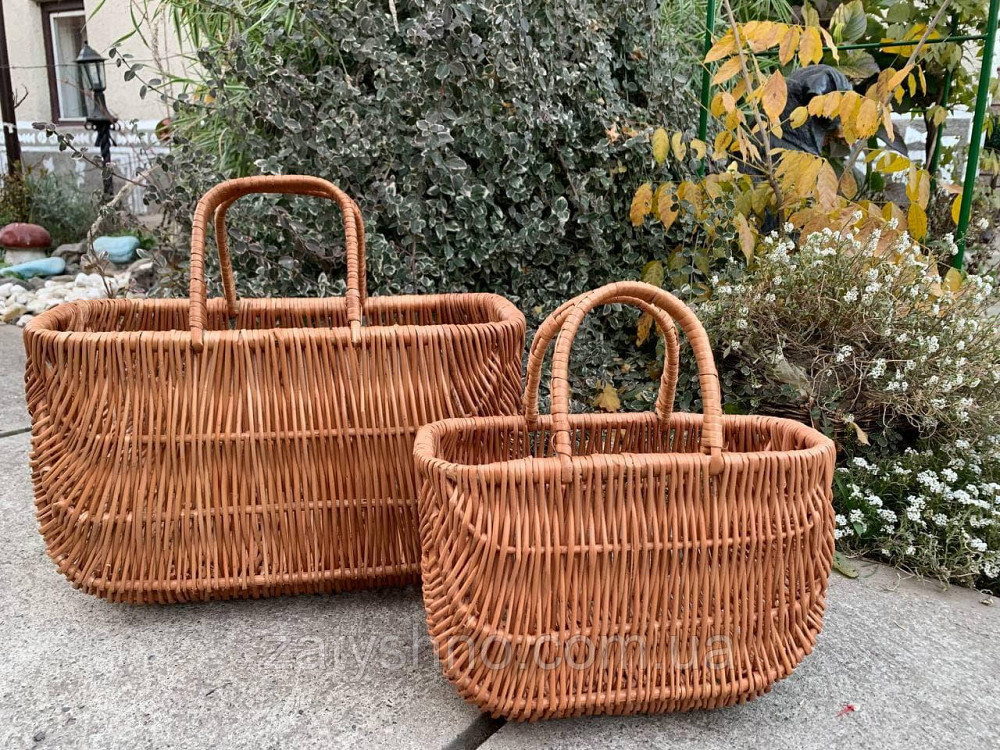 Набор корзин сумок плетеных кофейных Киев - изображение 1