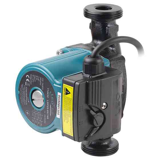 LEO Насос циркуляционный 96Вт Hmax 6м Qmax 66л/мин Ø1½" 180мм + гайки Ø1" LEO 3.0 LRP25-60/180 Коломыя