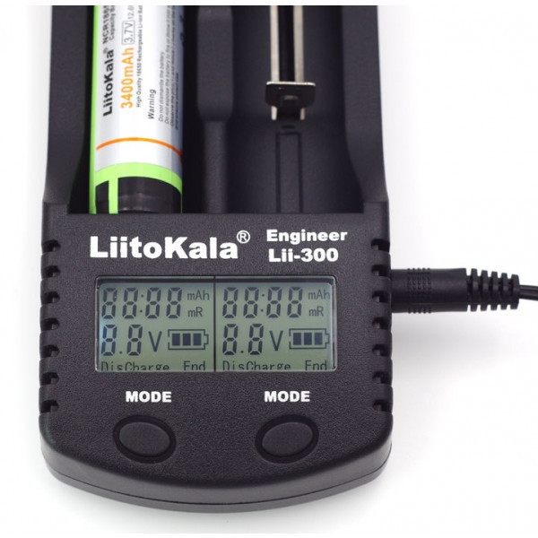 Зарядний пристрій LiitoKala Lii-300, 2x(Lion/NiMH/NiCd), Power Bank, discharge function (Lii-300) Киев - изображение 7