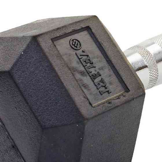 Гантель 8 кг цельная шестигранная гексагональная Zelart Киев