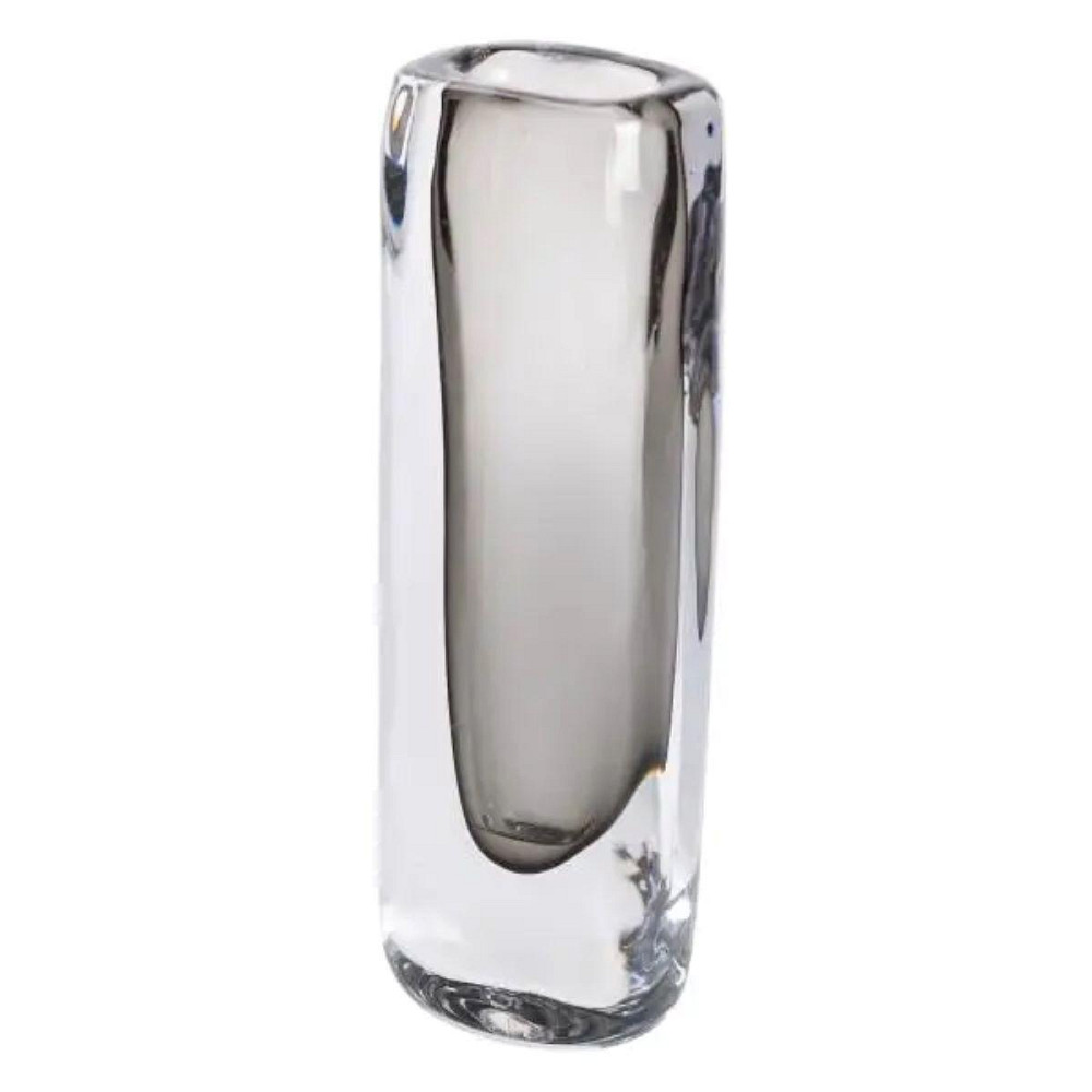 Ваза стеклянная прозрачная 7.7х5.5х24.5 см для цветов декоративная 200 мл Серая HP-10-16 Киев - изображение 3
