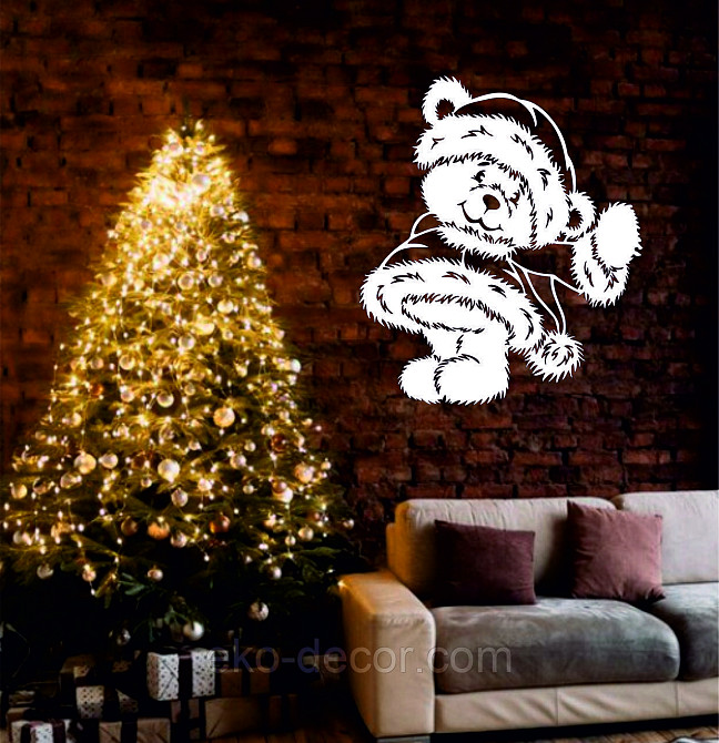 Декоративное настенное Панно «Новый год», Декор на стену 90*77 см Киев - изображение 1