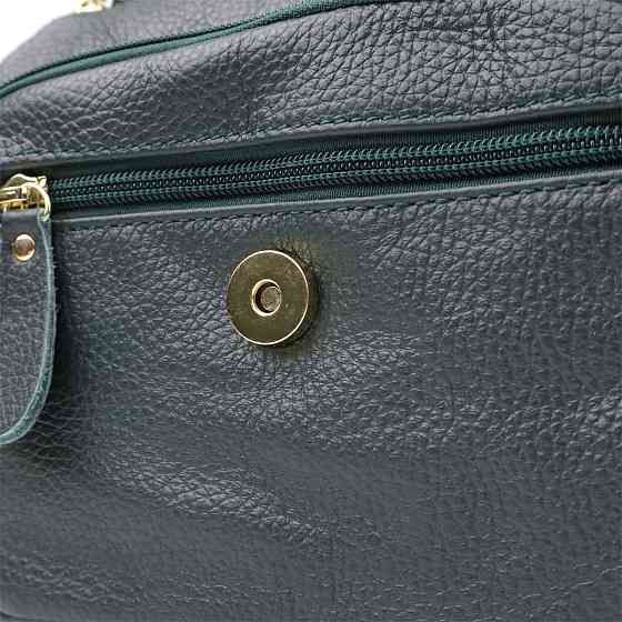 Повседневная женская сумка из натуральной кожи Vintage 22970 Зеленый Киев