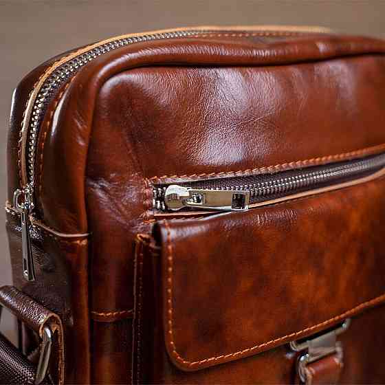 Сумка cтильная мужская Vintage 14829 Коричневая Киев