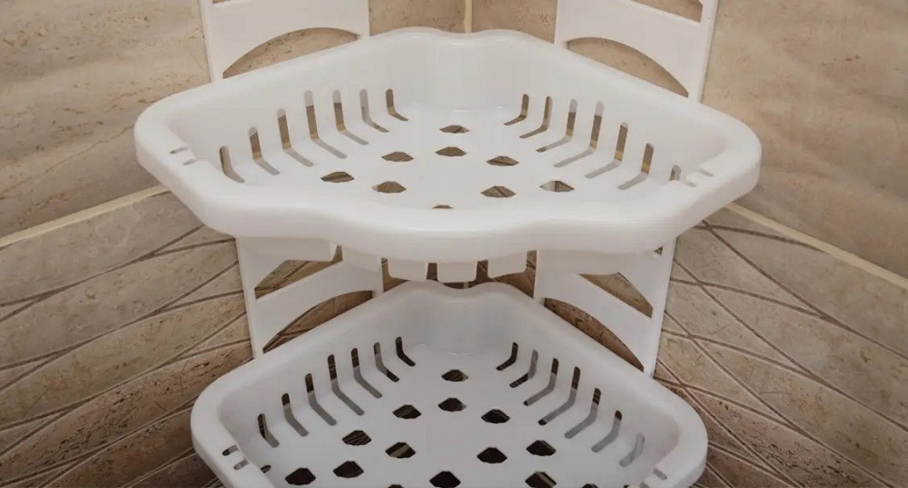 Угловая полка в ванную настеннная Efe plastics 