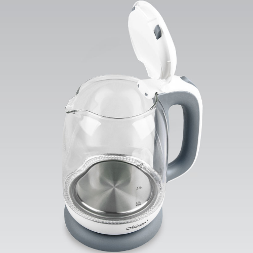 Електрочайник 1,7л 1850-2200W скло (диск) сірий MR-056-GREY Maestro Житомир