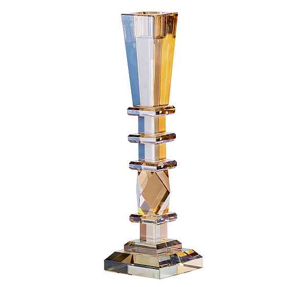 Высокий стеклянный подсвечник 25 см Киев