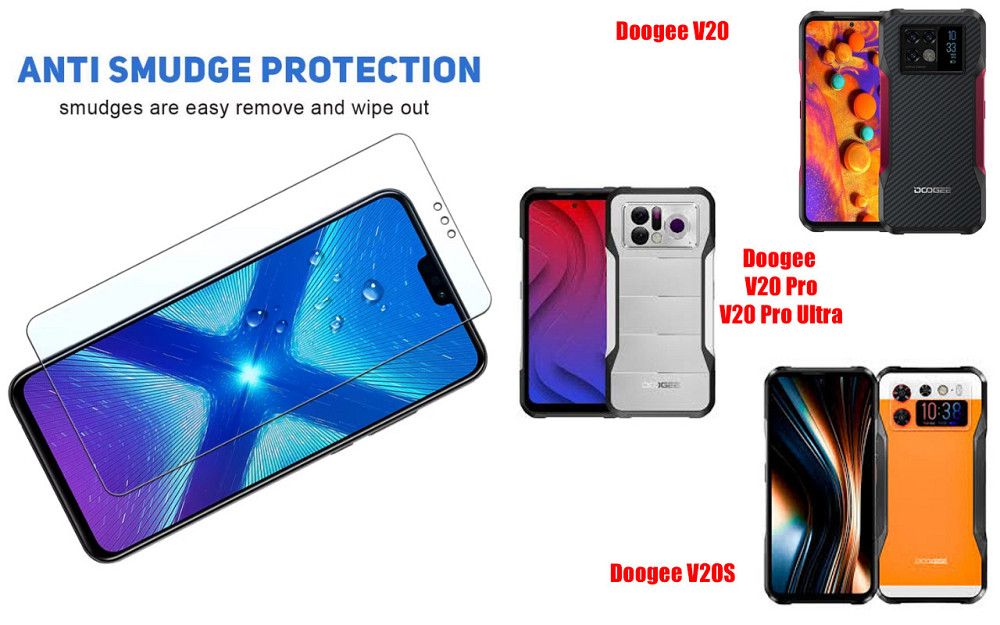 Защитное стекло NeoGlass для Doogee V20, V20 Pro, V20S, V20 Pro Ultra – ультрапрозрачное и устойчивое Киев - изображение 3