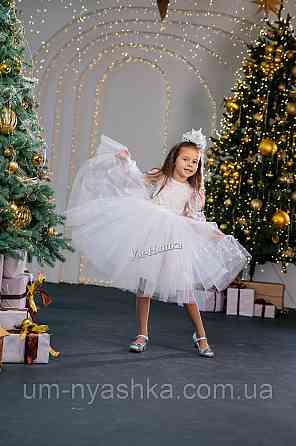 Платье Снежинка нарядное белое платье со снежинками Кривой Рог