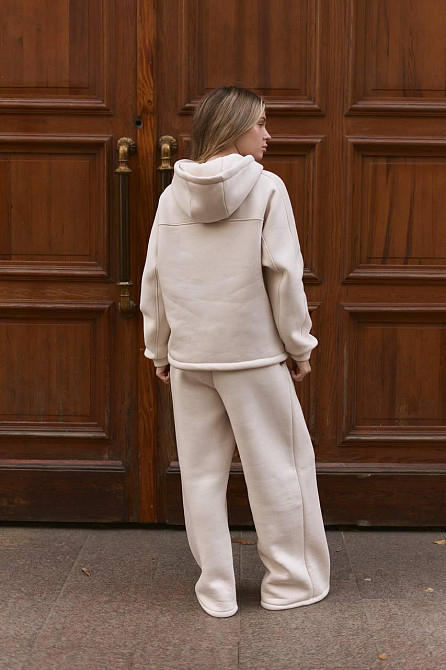 Женский теплый прогулочный костюм двойка турецкая трехнить на флисе Одесса - изображение 10