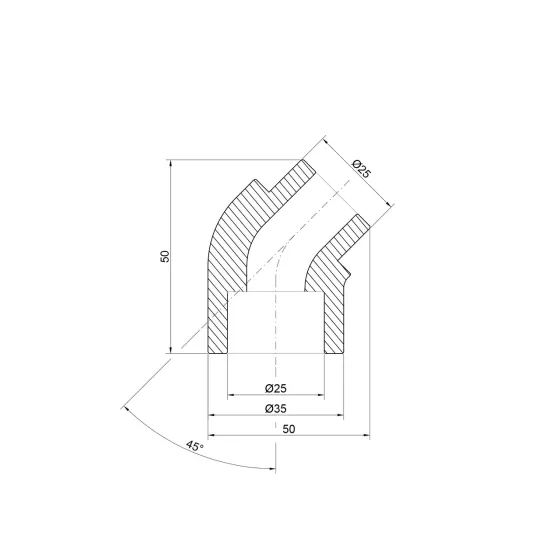 Куточок PPR Thermo Alliance 25, 45° Київ