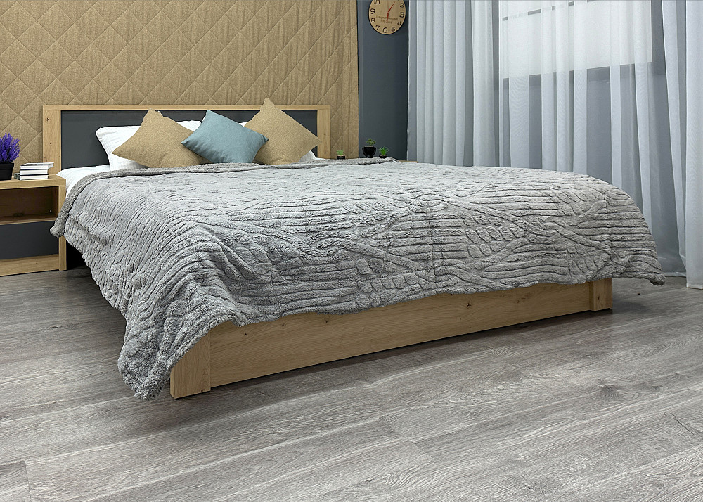 Плед 200х230 см (+-10см) на овчине 