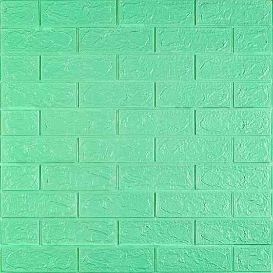 3D панель самоклеющаяся 700x770x3мм кирпич Мята (012-3) SW-00000233 Днепр