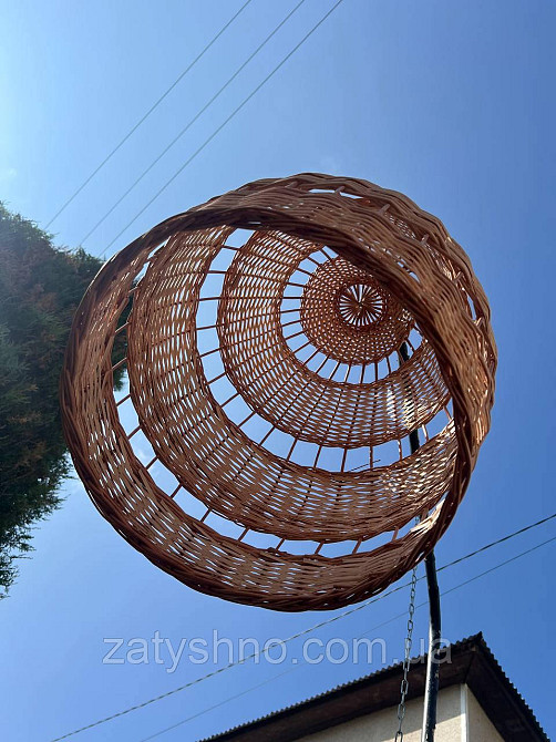 Люстра із лози плетена Київ - фото 1