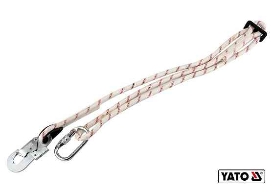 Мотузка з карабінами YATO : L= 2 м, Ø= 14 мм [15/180] Одесса
