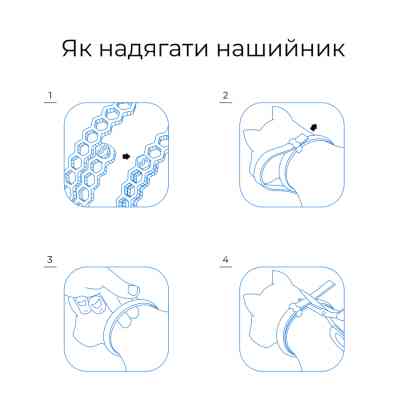 Ошейник для животных Superium Блокер противопаразитарный для кошек и собак 35 см (9108) Винница
