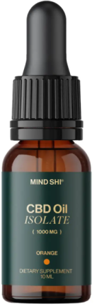 Канабідіол CBD Mind Shi CBD Oil Isolate 1000 mg 10 ml апельсин Київ