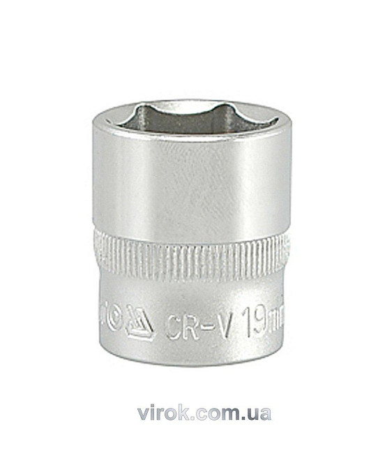 Головка торцева 6-гранна YATO : квадрат 3/8", М= 19 мм, L= 30 мм [12/120/240] Одеса - фото 1