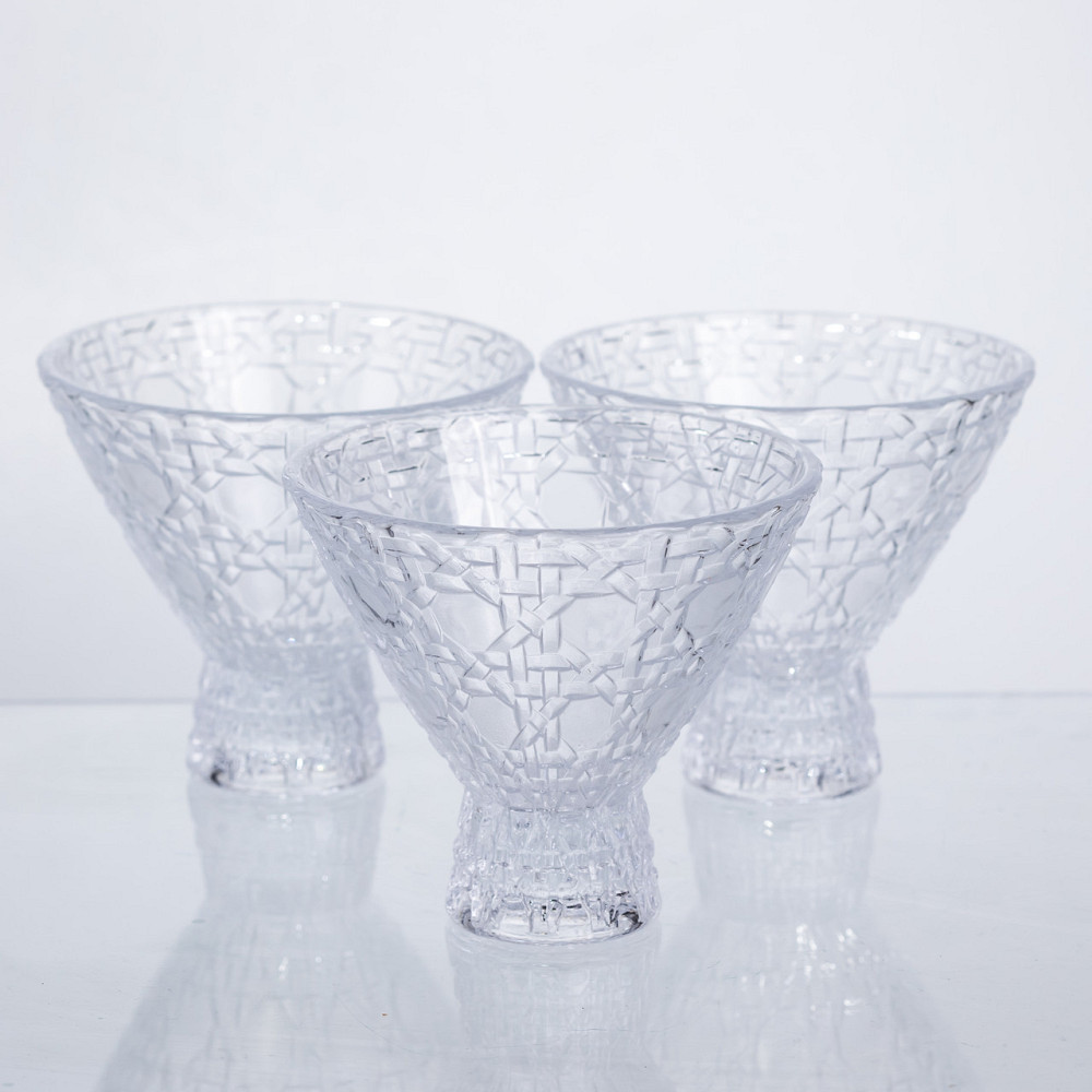 Yiwu Набір креманок на ніжці 6 шт креманки скляні п 200 мл 64486-21 Коломыя - изображение 3