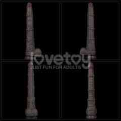 Фалоімітатор - Dual Layered Bendable Silicone Cock XXL 16'' Black Sex Aura Київ