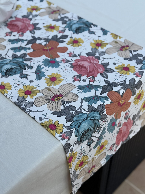 Ecotton Ранер доріжка Ecotton DUCK 45x170 см для обіднього столу водовідштовхувальна в квітках Коломыя - изображение 4