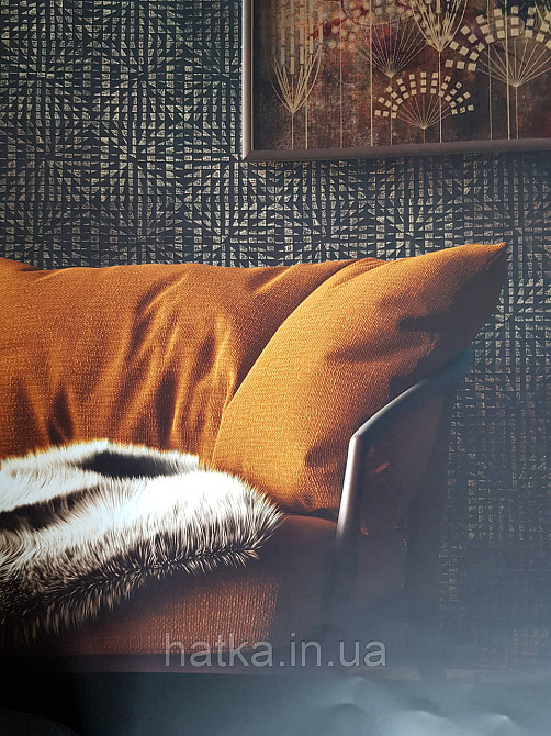 Шпалери вінілові на флізелін AS creation Geo Effect 0.53х10 абстракція геометрія 3д чорні золотисті 38352-2 Київ - фото 1