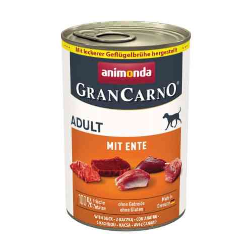 Корм вологий GranCarno Adult with Duck для дорослих собак з качкою 400 г Киев