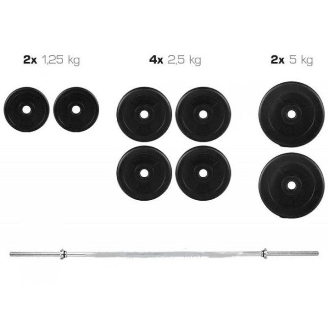 Штанга 30 кг розбірна фіксована пряма Київ - фото 3