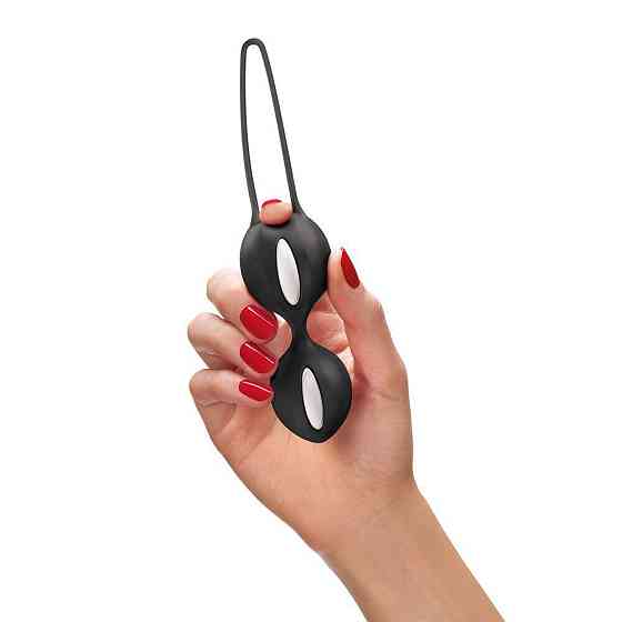 Вагінальні кульки Fun Factory SMARTBALLS DUO Black, 2 шт, діаметр 3,2 та 3,6 см Sex Aura Київ