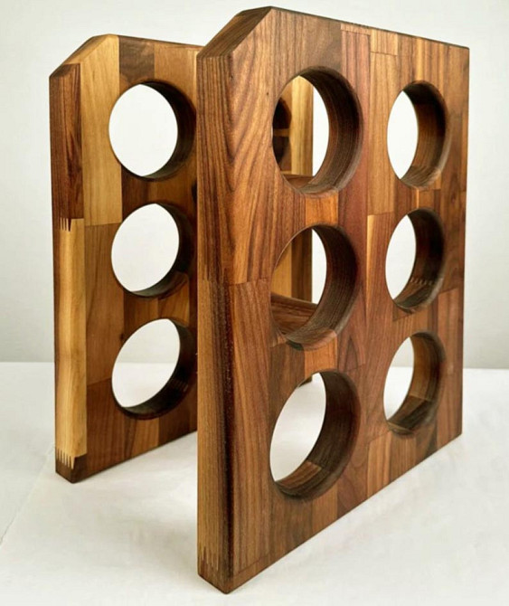 Настільна винна полиця "Ендрюс" латте Миколаїв - фото 1