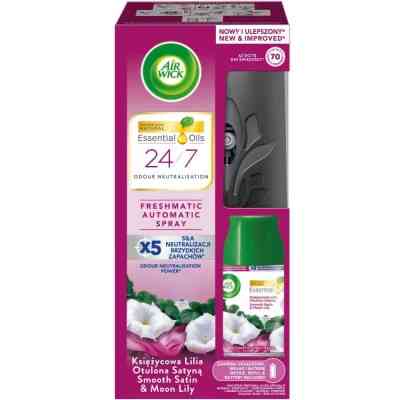 Освіжувач повітря Air Wick Автоматичний зі змінним балоном Ніжність шовку та лілії 250 мл (5900627076196) Вінниця