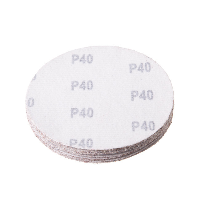 Круг наждаковий на липучці 125 мм, папір клас С, щільність 120 г/м², К40, 10 од. INTERTOOL BT-0504 Київ - фото 3