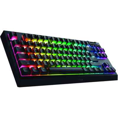 Клавіатура Razer BlackWidow V4 Low-Profile TKL Wireless/Bluetooth/USB Green switch UA Black (RZ03-05450500-R3M1) Вінниця