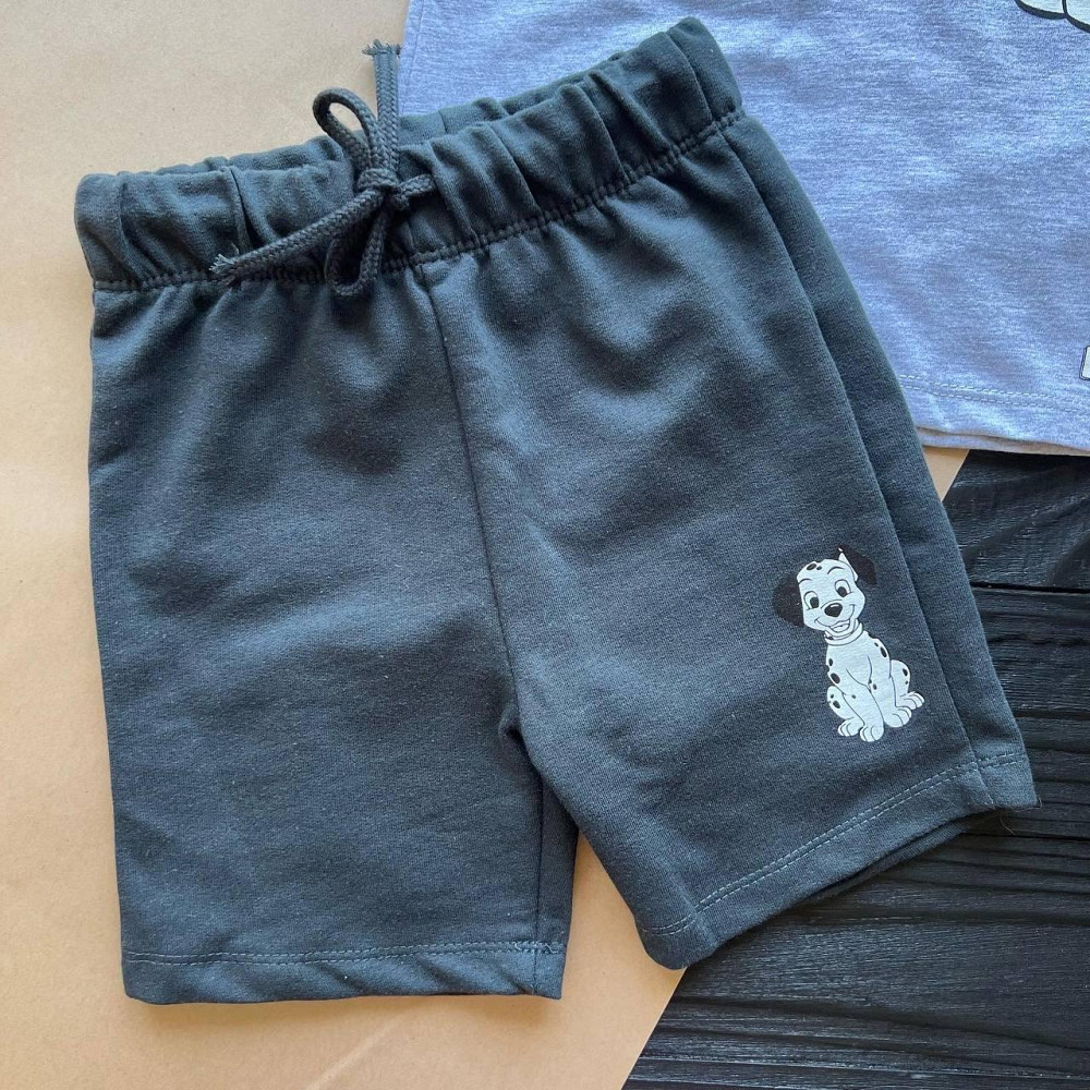 Дитячий Костюм Футболка та Шорти 101 Далматинець Disney LC Waikiki Сірий 9-12міс (74-80см) пакунок малюка Киев - изображение 2