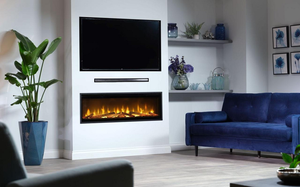 Електрокамін з обігрівом Dimplex Ignite Evolve 100 (EVO2500) з дровами, кристалами скла, кольорами полумʼя та підсвітки Київ - фото 8